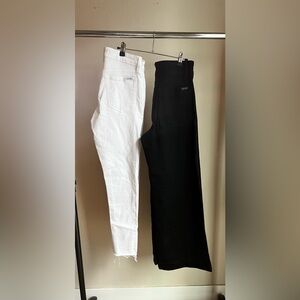 Joe's Jeans White and Black Women's Jeans pair of two jeans .